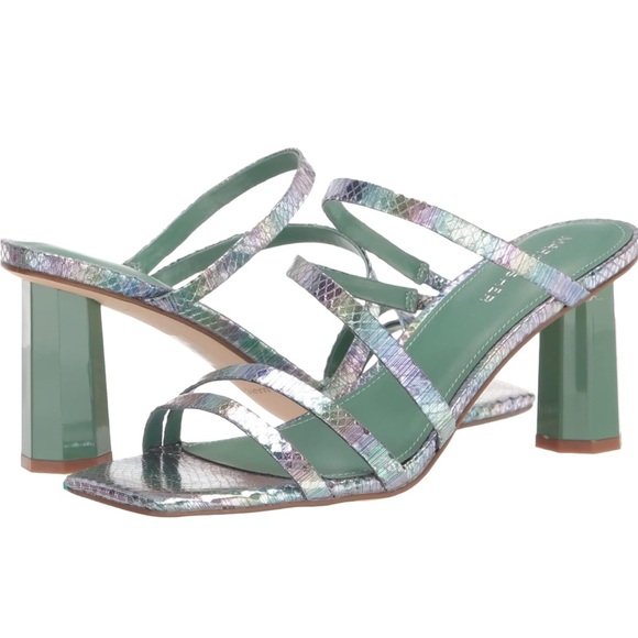 New Marc Fisher Iridescent Strappy Sandals 7.5 - Picture 1 of 8